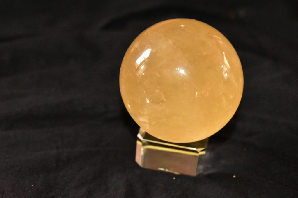 Honey Calcite Sphere