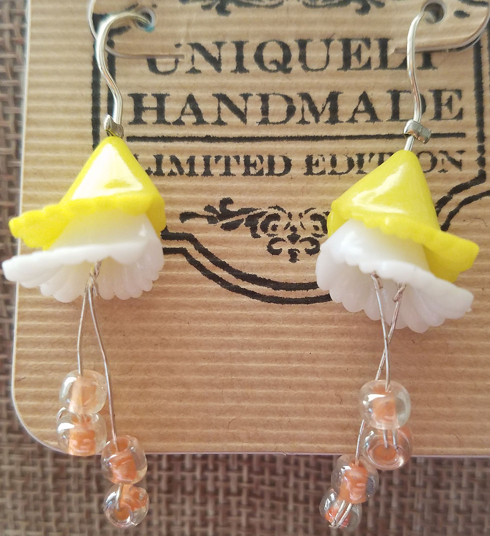 Thumbnail: Hanging Flower Earrings