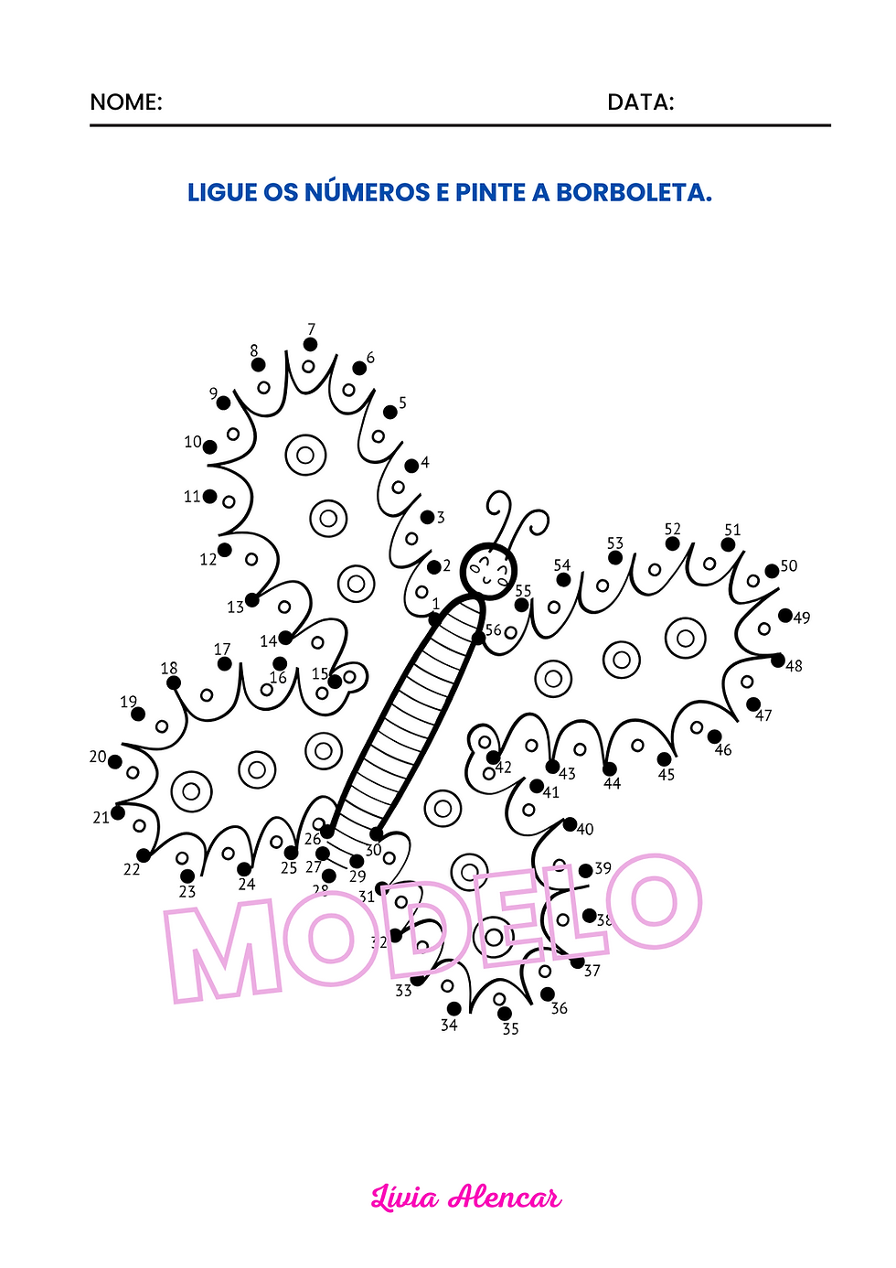 atividade números educação infantil