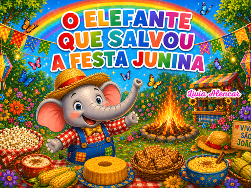 História Infantil Festa Junina Divertida 2026 O Elefante que Salvou a Festa Junina