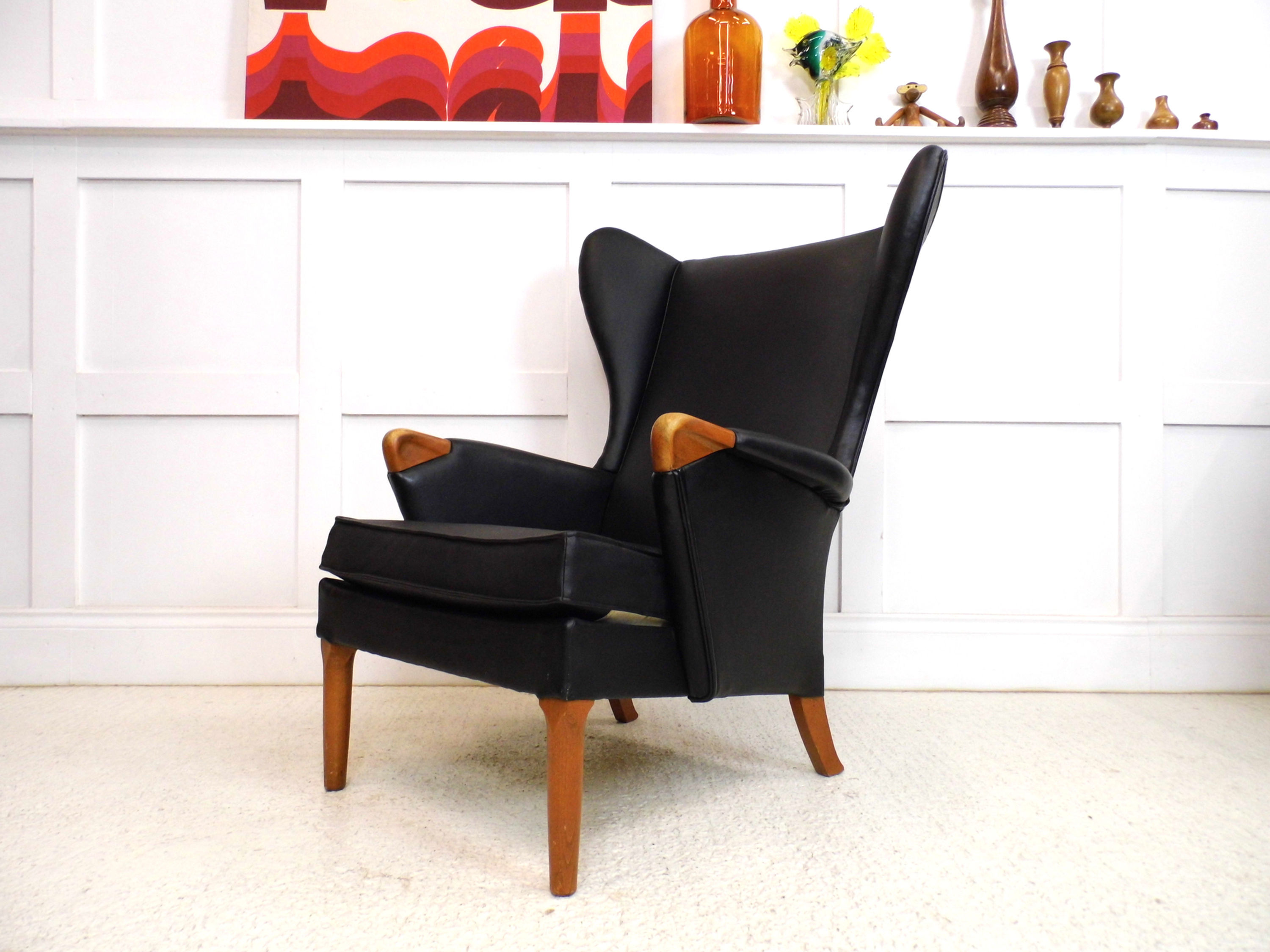 Vintage Parker Knoll Papa Bear PK757  Wingback retro armchair