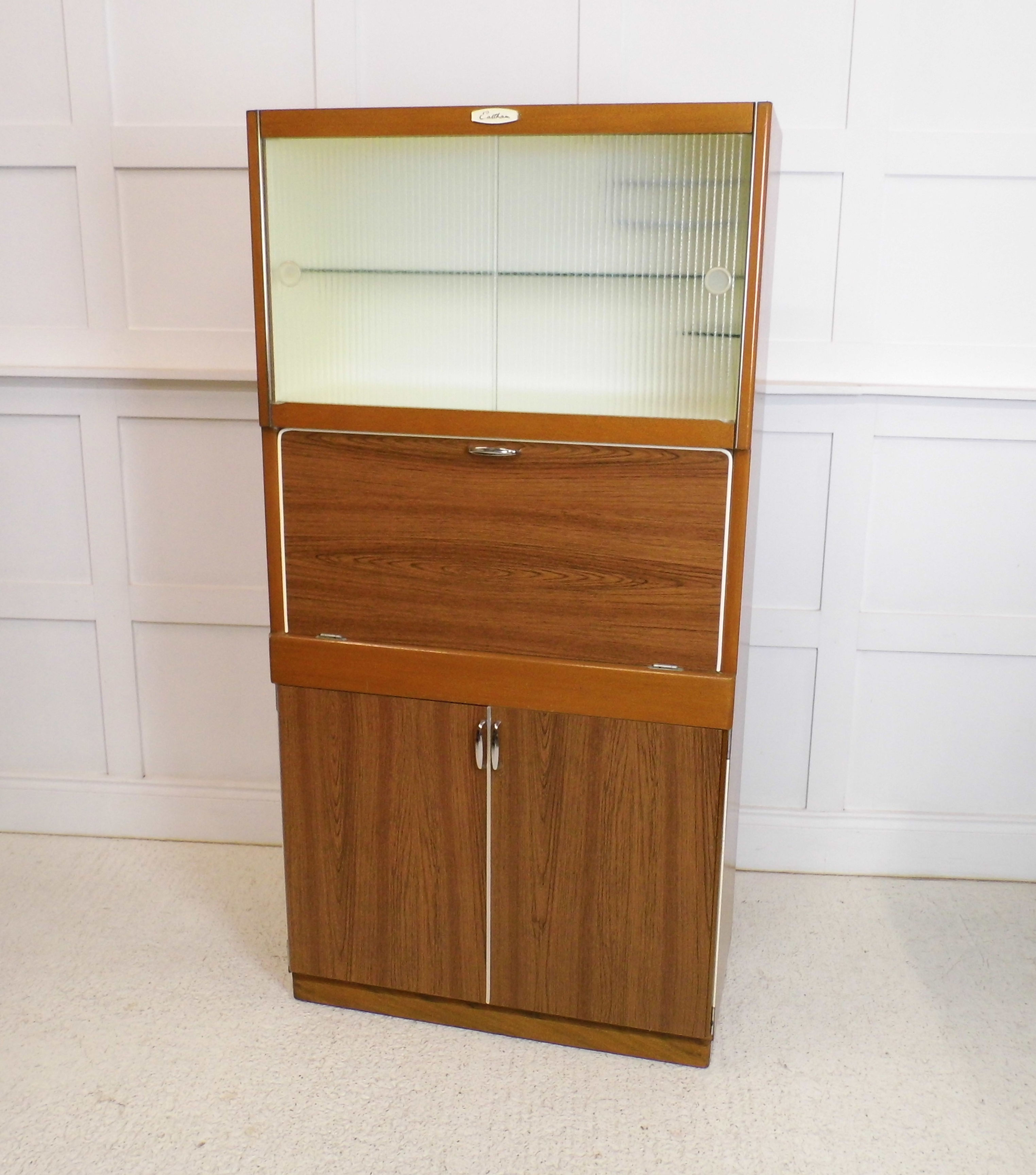 Vintage Retro Kitchen Larder cabinet Eastham 1950s Formica storage unit
