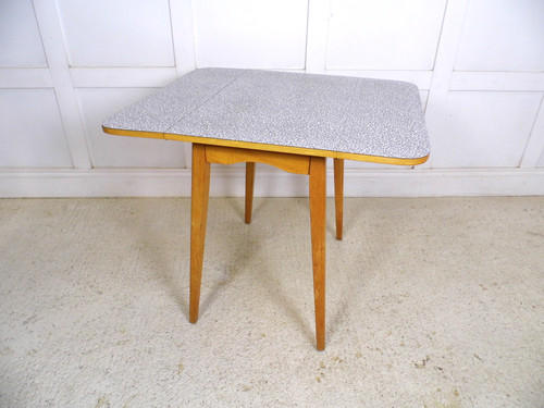 VINTAGE RETRO MIDCENTURY FORMICA Drop Leaf Kitchen dining table 1960s ...
