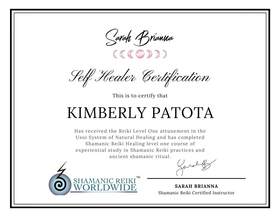 Shamanic Reiki Level I Certification