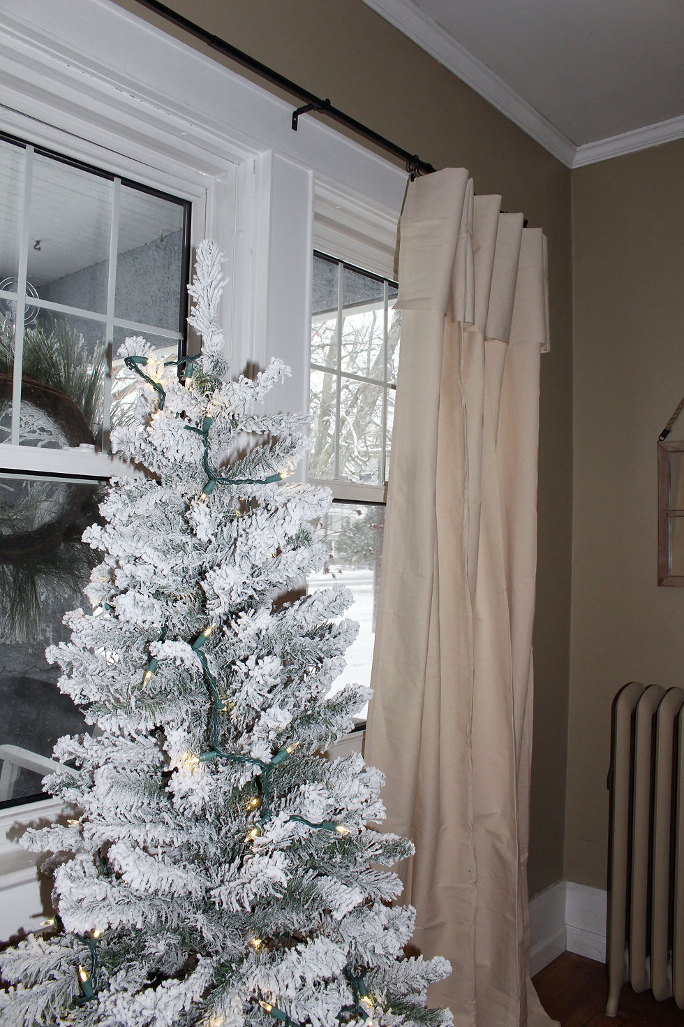 drop cloth curtains