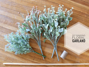 DIY Hanging Floral Garland