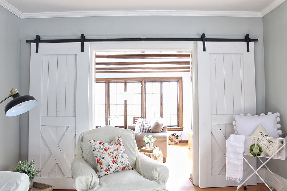 Close Up Barn Doors Open