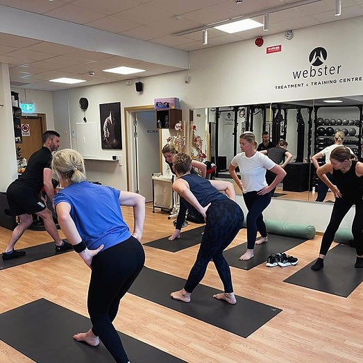 ett gäng som har after work hos Webster Body Therapy