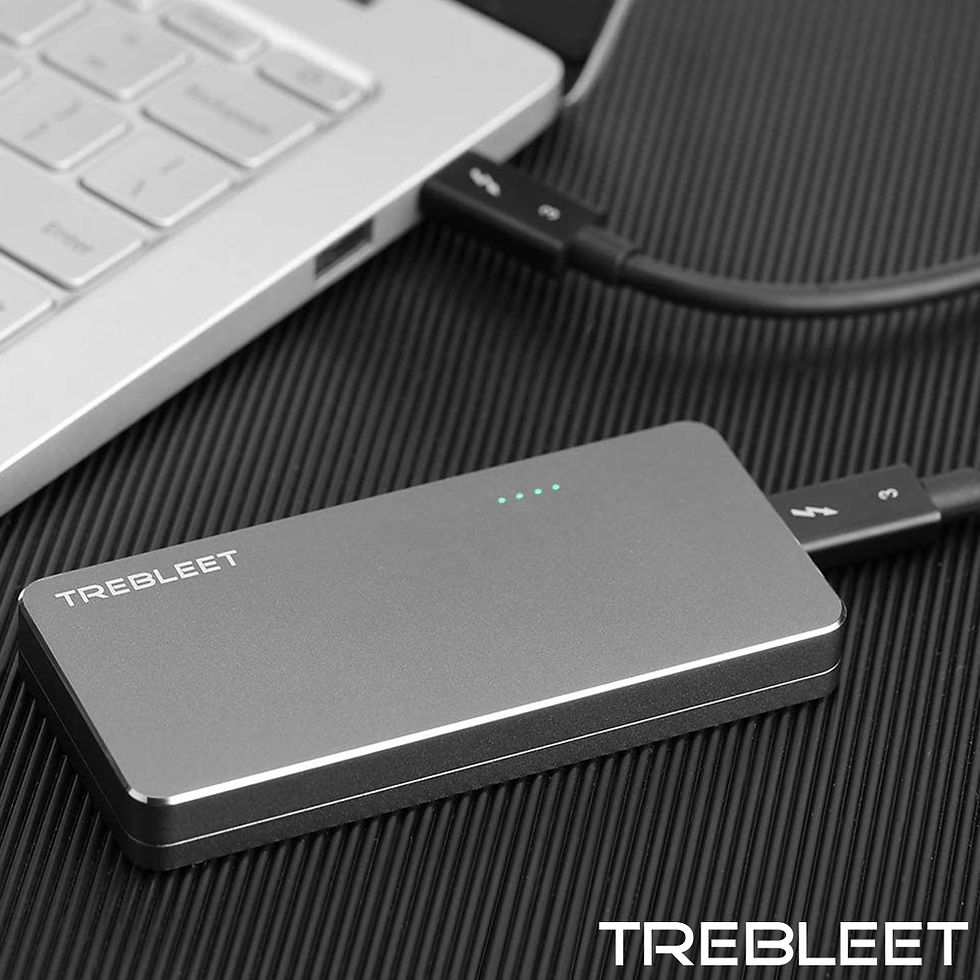 TREBLEET デュアルM.2 NVMe PCIe3.0×4 SSDケース USB4 40Gbps Compatible with Thunderbolt 4 Dual-Slots M.2