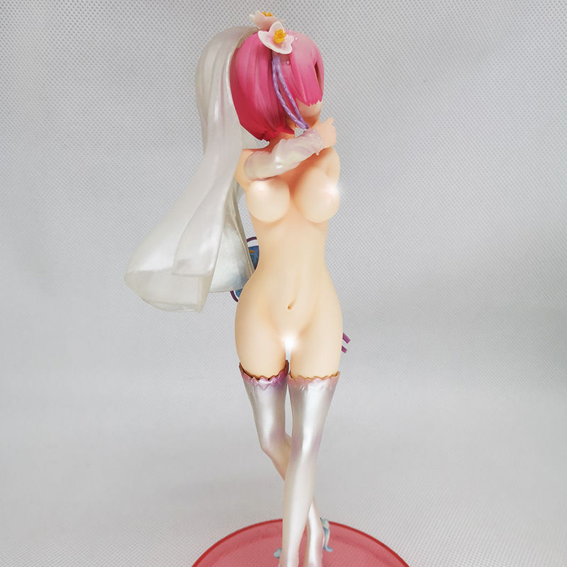 Thumbnail: Ram Naked Wedding Ver. Japanese Anime Action Figures Naked Huge Breasts Makaizou