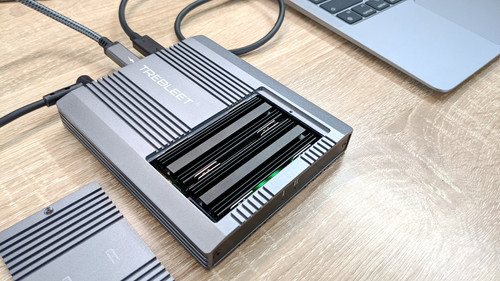 NVMe Heatsinks for M.2 SSD Tool Free for TREBLEET 2-Slot Enclosure