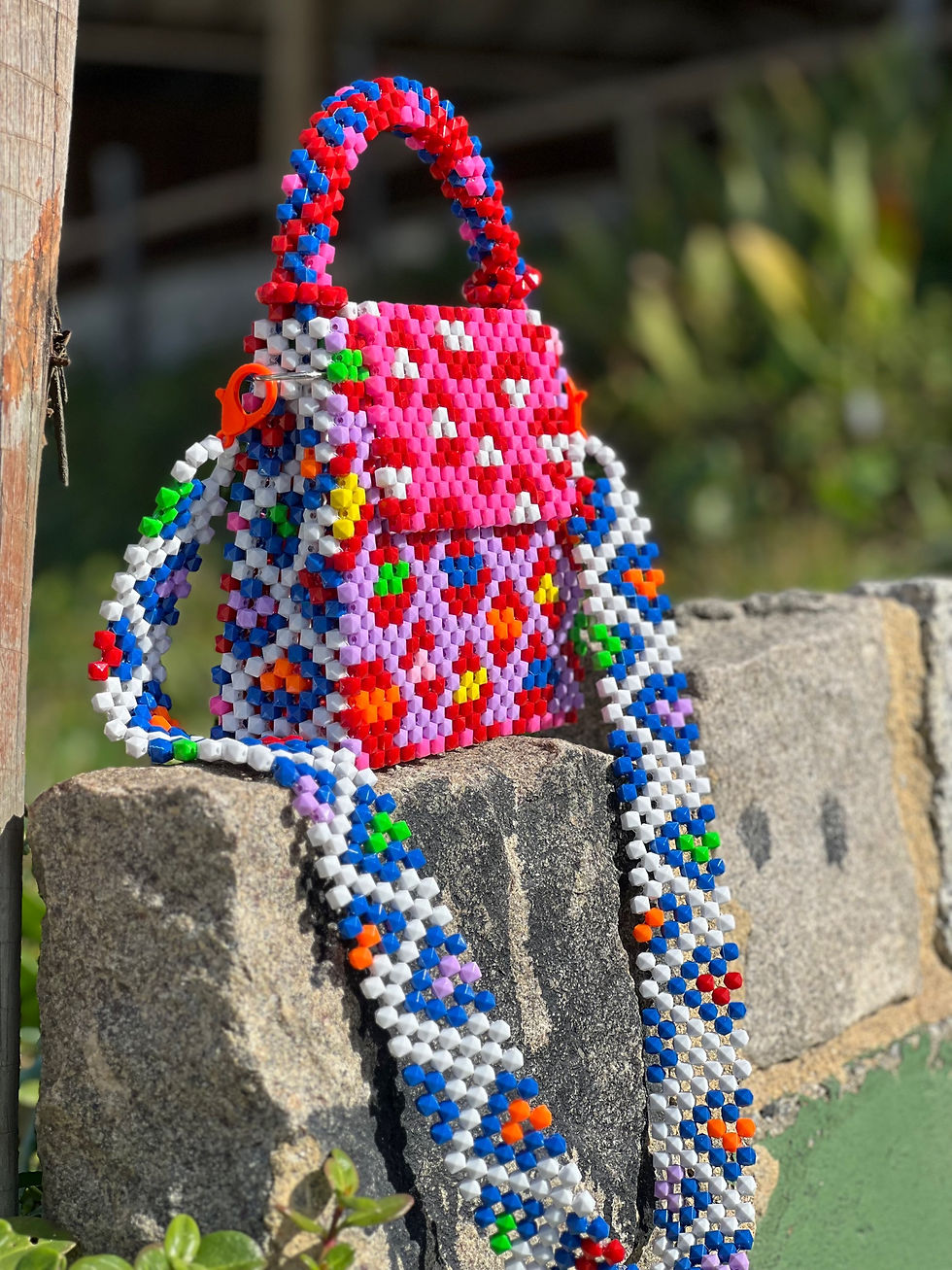 Miniatura: Bead Bag Onça do Verão