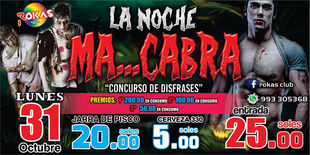 LA NOCHE MA-CABRA "Concurso de Disfraces"