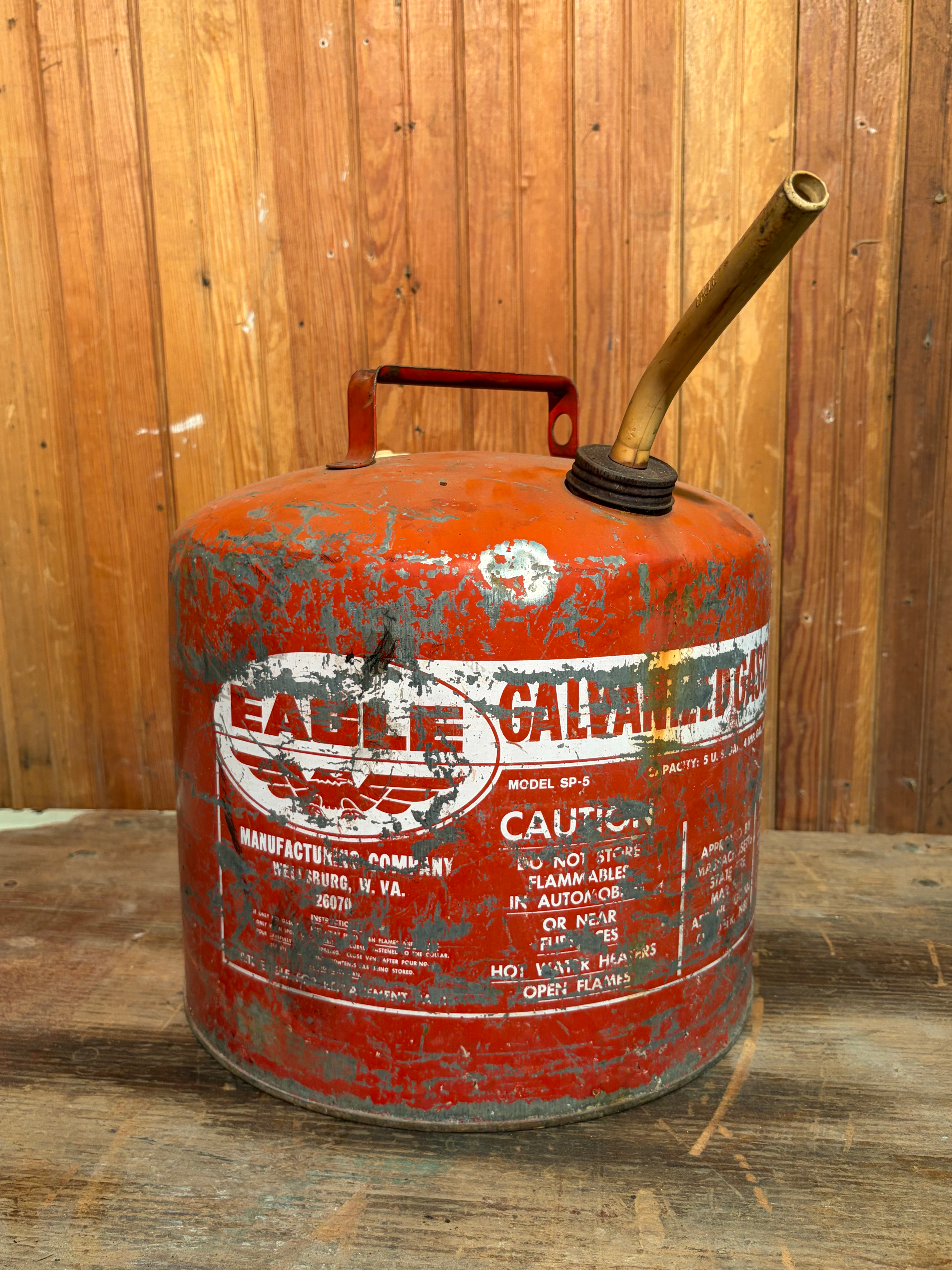 1980's 5 Gallon Eagle Gas Can
