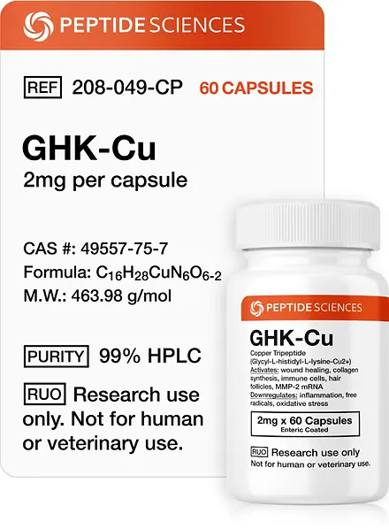 GHK-Cu (2mg x 60 Capsules) (Copper Tripeptide)