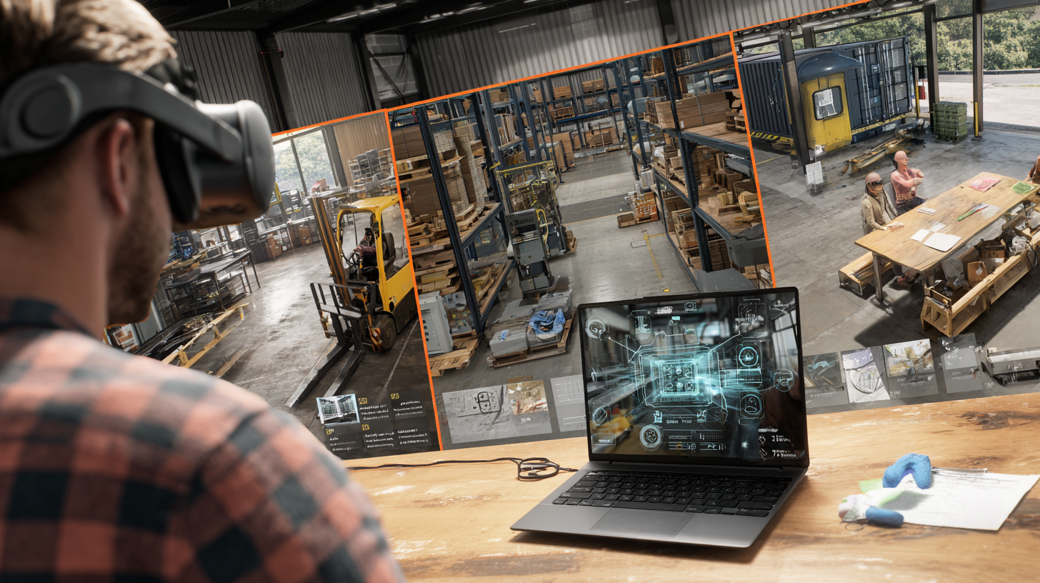 Real examples of full VR worlds, task-based simulations, and digital twin environments used in enterprise training.