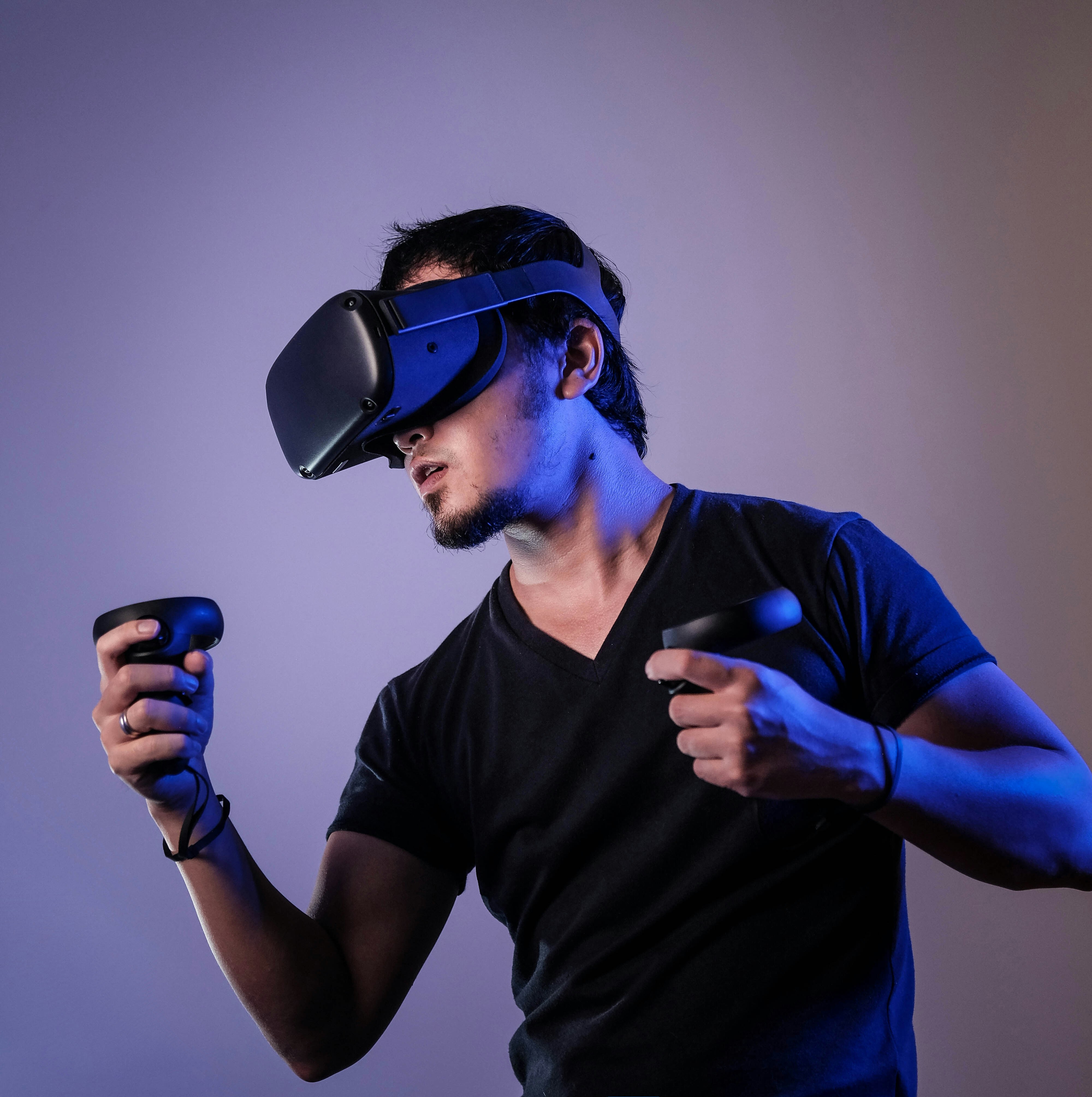 Mobile devices representing different augmented reality project types