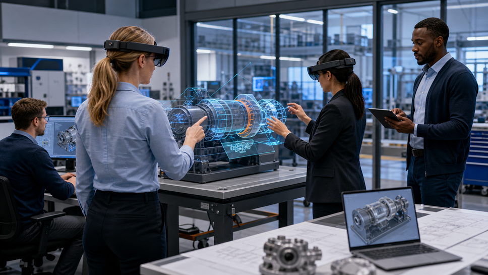 Enterprise spatial computing strategy workshop in an XR lab
