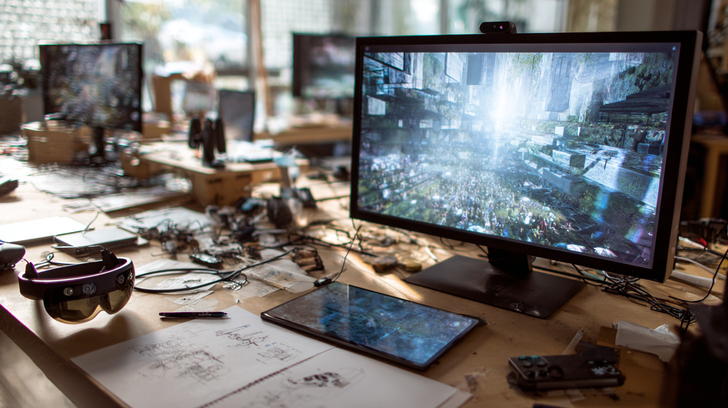 An XR developer setting up tracking and spatial mapping tools that power immersive technology.