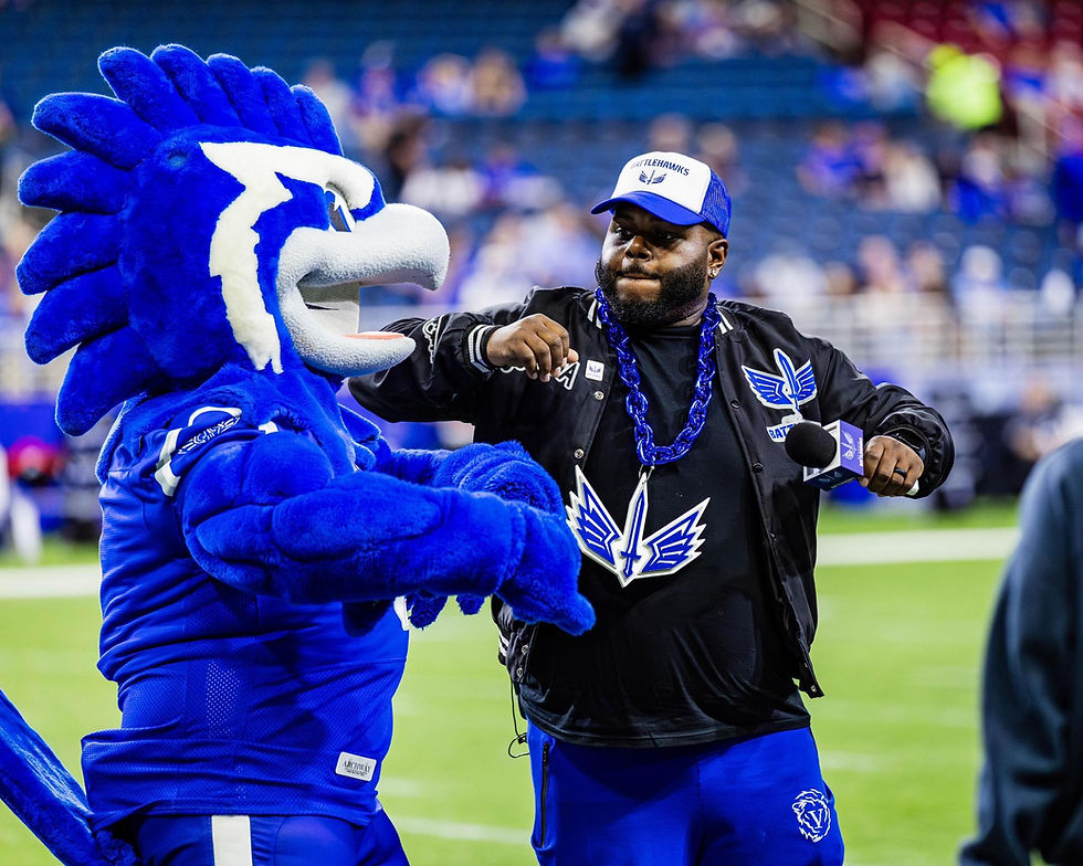 Sean 'Scooda' Thomas Lights Up St. Louis as the New Battlehawks In-Game Host