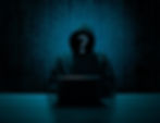 Worker with face hidden and AI computer code in the background