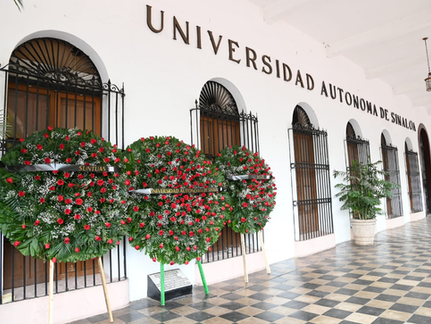 Reivindica la UAS la memoria de sus mártires, María Isabel Landeros y Juan de Dios Quiñónez, como pilar de la autonomía y la educación pública