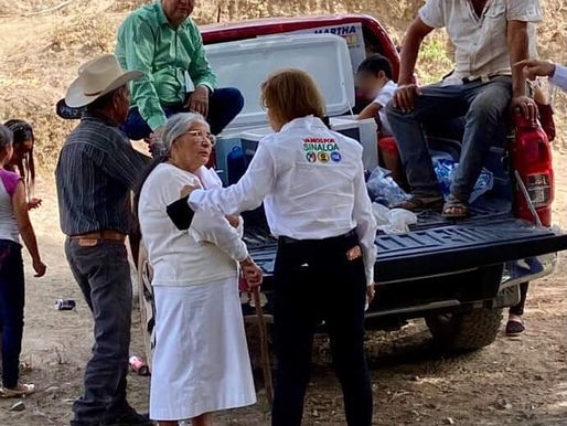 Renueva fuerzas a Martha Aguilar el apoyo de Badiraguatenses