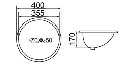 Thumbnail: BT231 Under Counter Top Basin