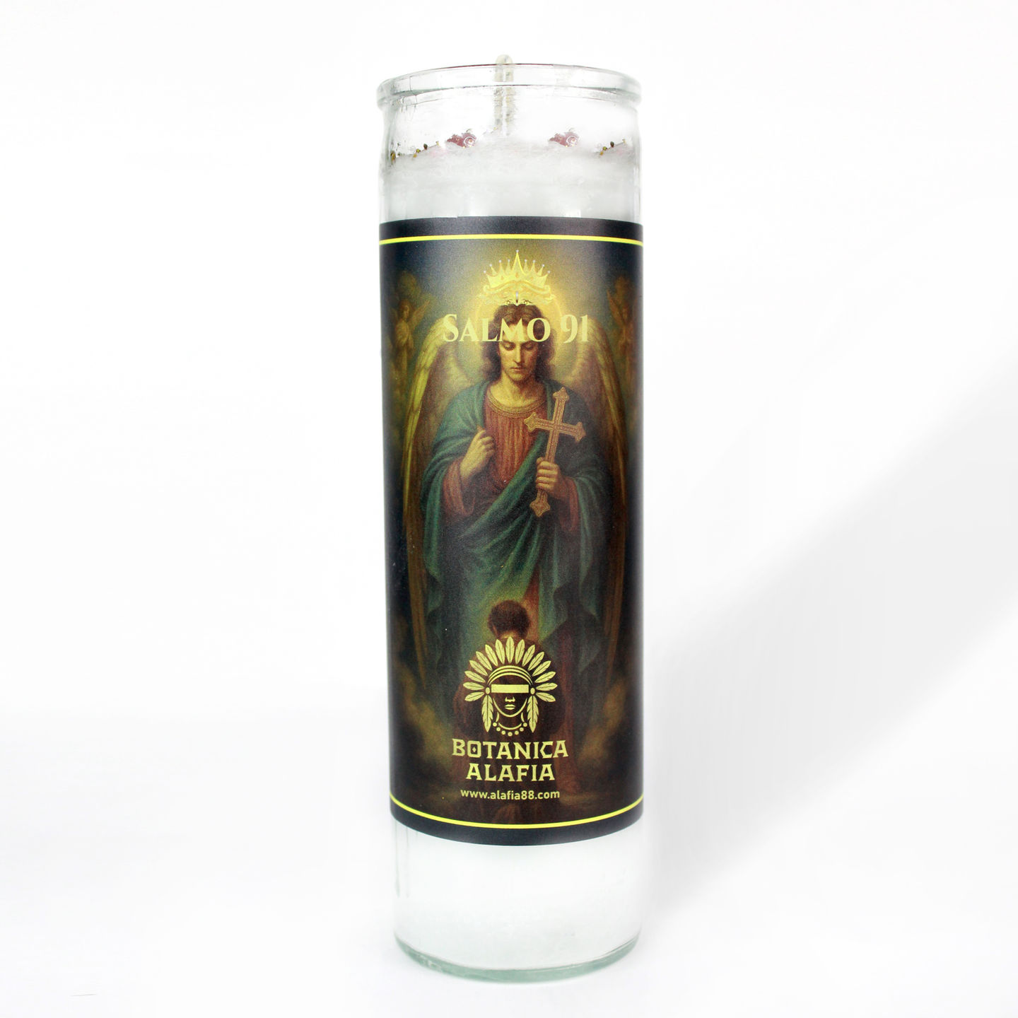 Vela ritual Salmo 91 para protección espiritual y paz interior