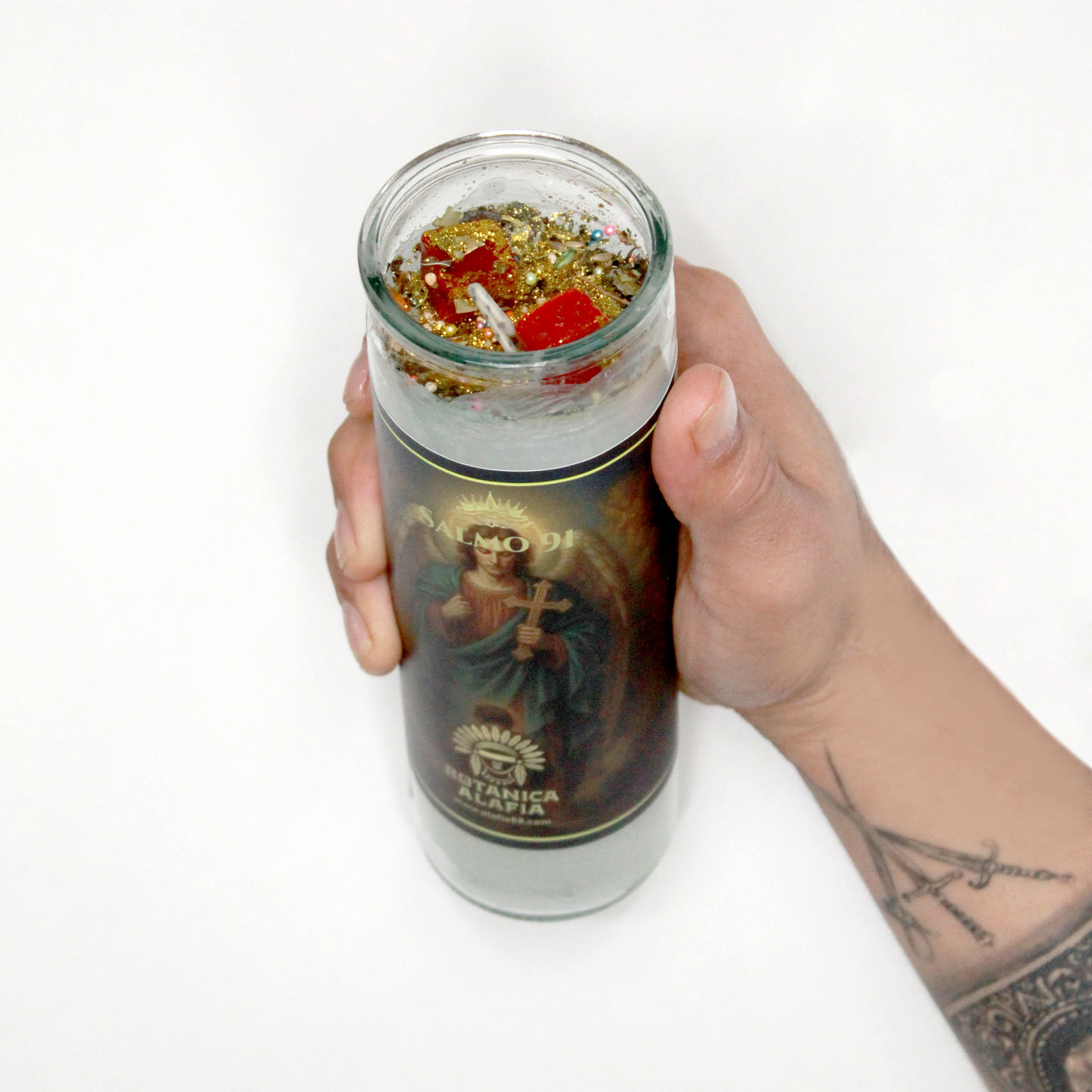 Vela Salmo 91 de Botanica Alafia para protección espiritual y paz