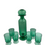Thumbnail: Drankset uit groen glas