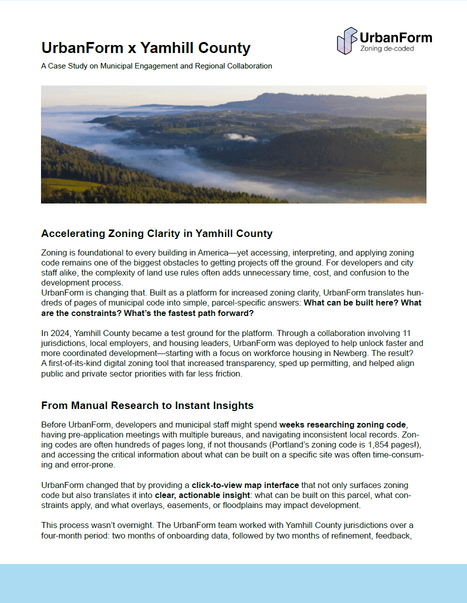 Case Study: UrbanForm Yamhill