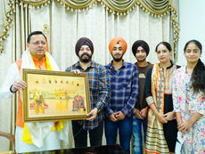 मुख्यमंत्री भेंट कर गगनदीप बेदी ने जताया आभार भाव, कहा- समाज सेवा में कोई कसर नहीं छोड़ूंगा