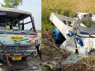 शिमला बाईपास पर हुआ भीषण हादसा, बस और लोडर की टक्कर में दो की मौत, 14 घायल