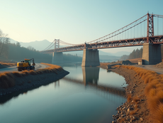 सुसवा नदी पर निर्माणाधीन पुल के निरीक्षण पर पहुंची विश्व बैंक की टीम, निर्माण कार्य की दिशा में नए निर्देश