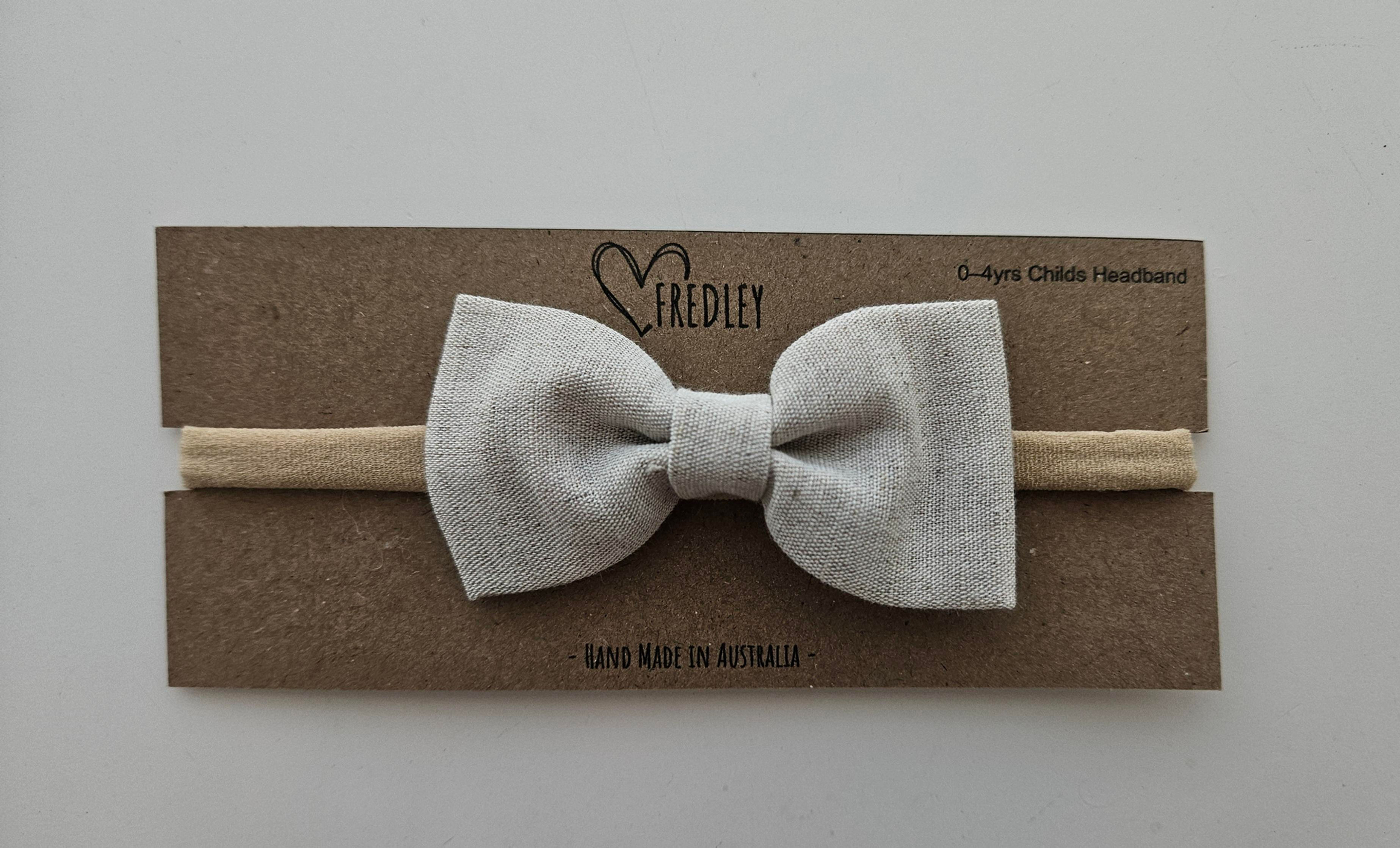 Linen Bow Headband By Fredly