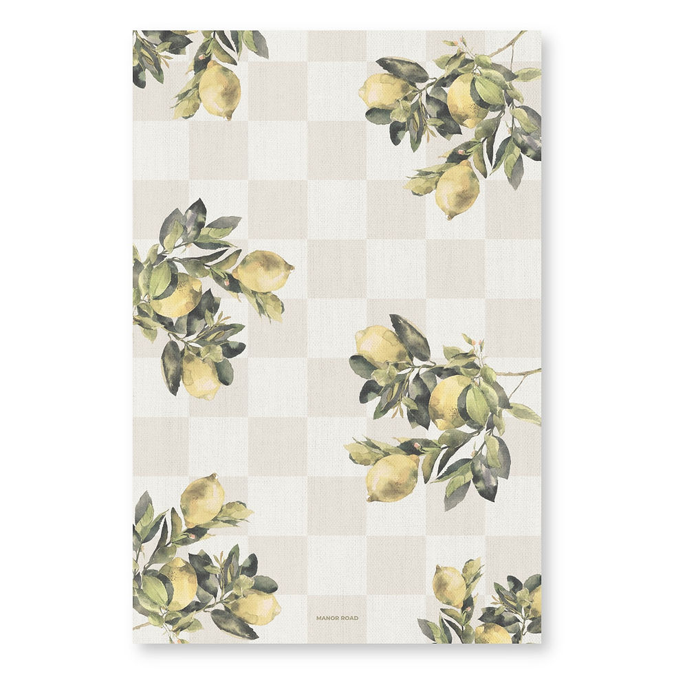 Thumbnail: Manor Road Gift Boxed Tea Towel Citrons