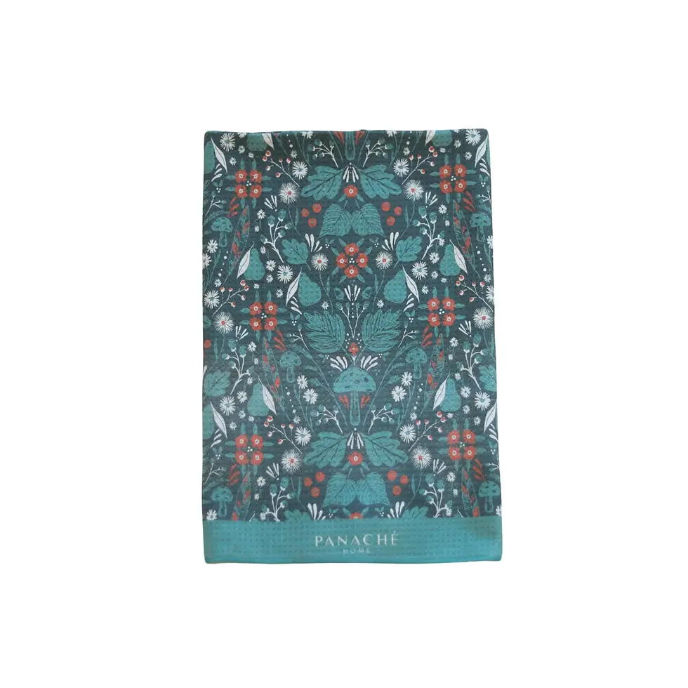 Thumbnail: Autumn Forest Fall Tea Towel And Dishcloth Set