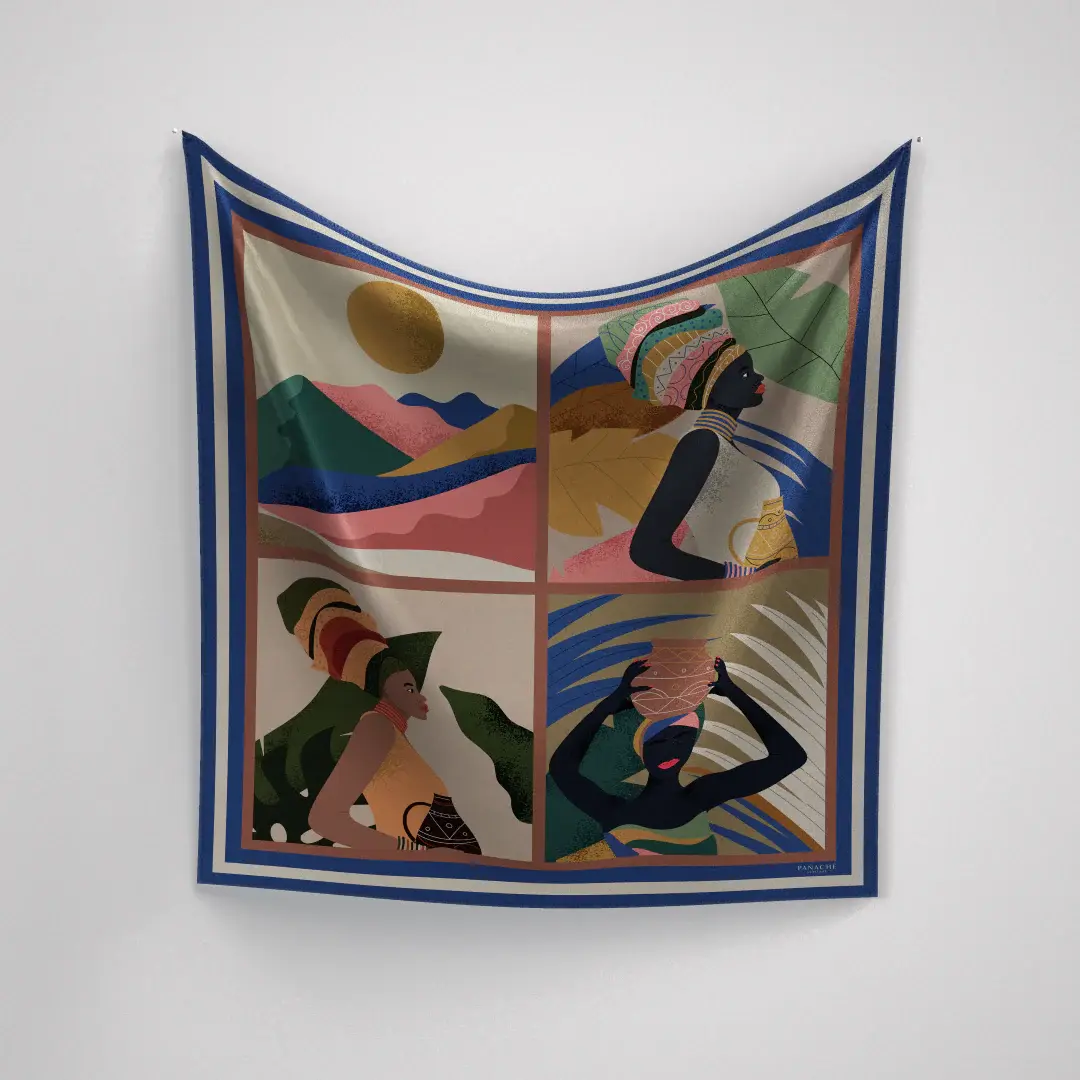 Princess Wild Blue Panache Scarf