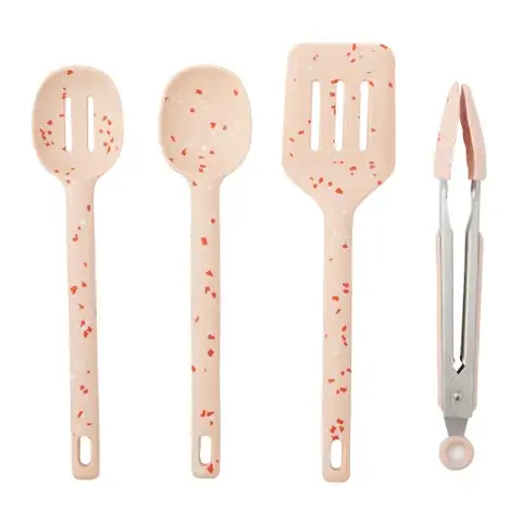 Thumbnail: 4pc Silicone Set of Utensils  - 4 Colours