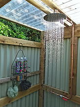Private hot showers