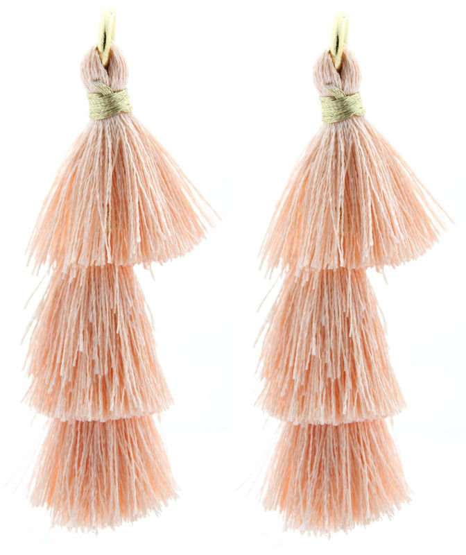 Rose Gold Thread Tassel Suitable For suit Kurti gown Saree Blouse Dupatta 1 Pair