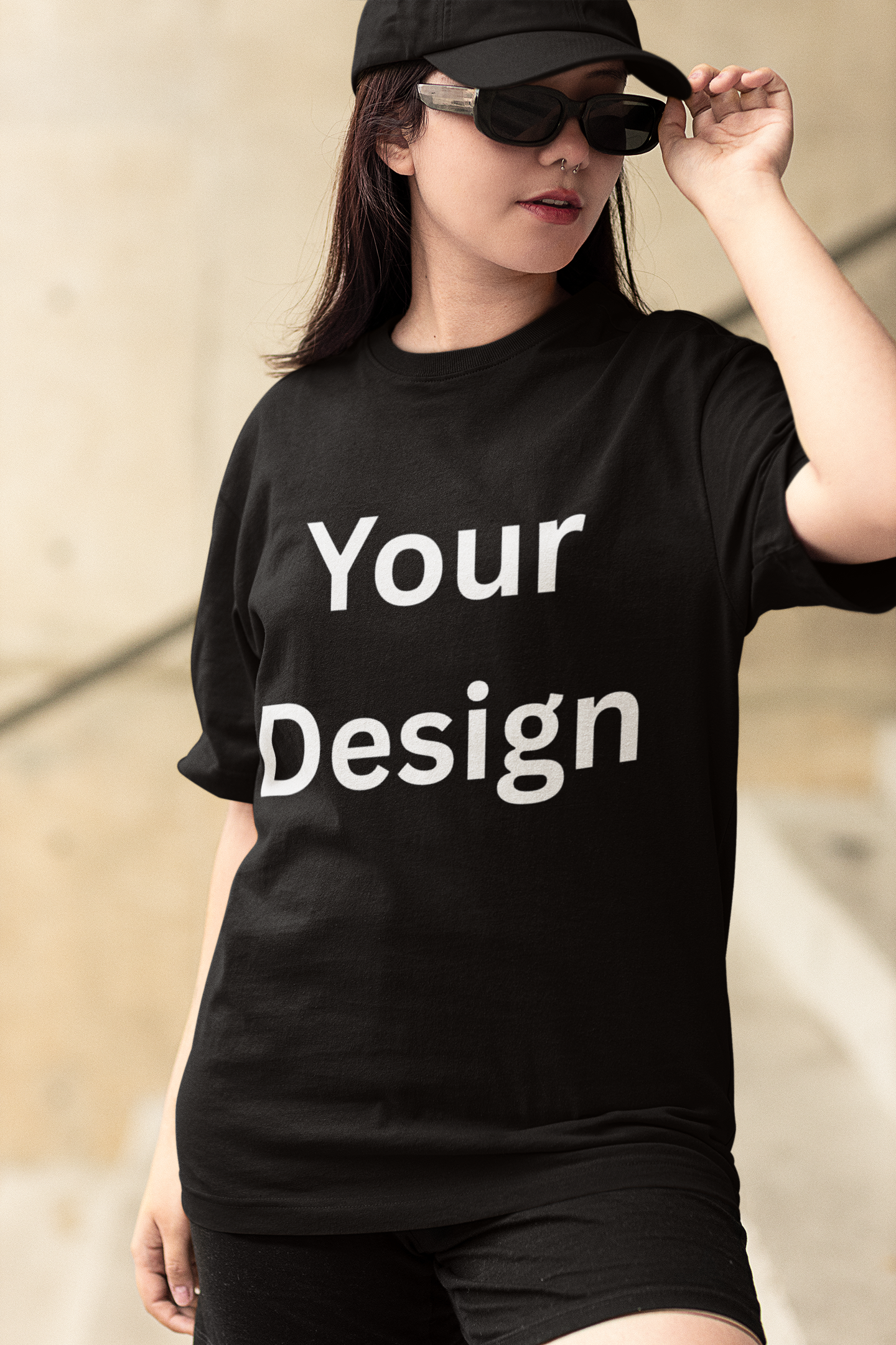 Unisex Premium Cotton Oversized T-shirt with Customized Print