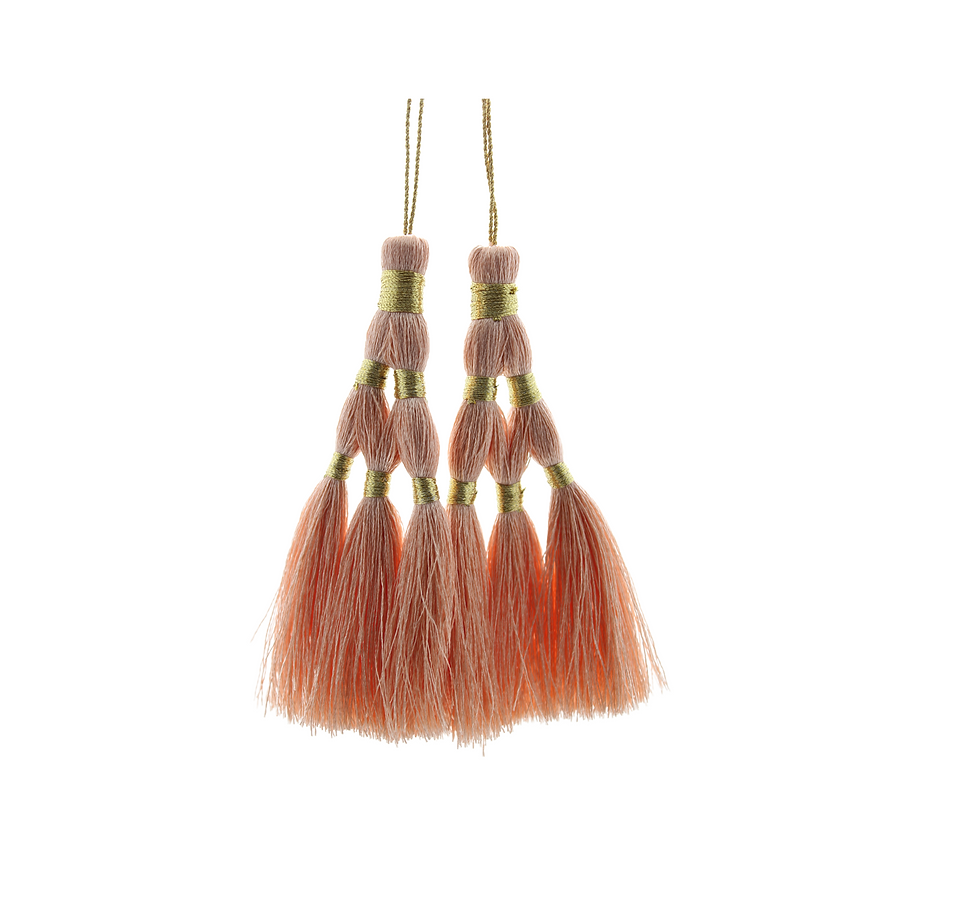 Peach Thread Tassel Latkan For Kurtis Gown Saree Blouse Dupatta (1 Pairs)