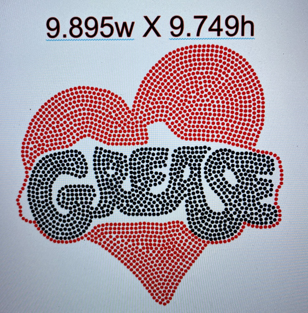 Thumbnail: Grease  Rhinestone Design Template 