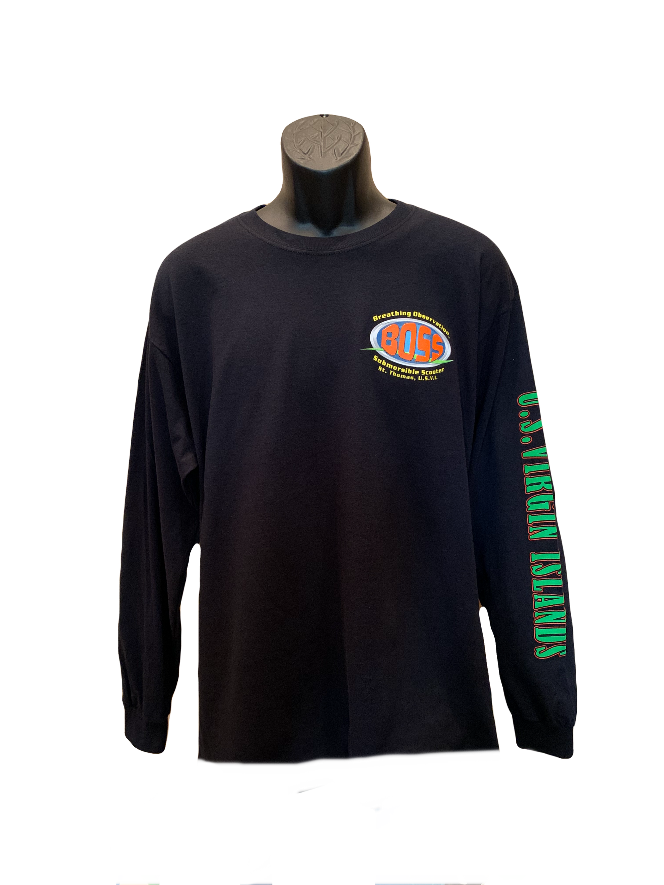 Black Long Sleeve BOSS T-shirt