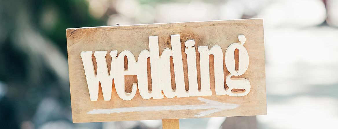 Panneau de mariage extérieur