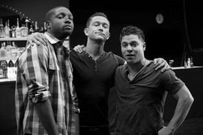 LPN Studios Alumni with Joseph Gordon Levitt on the set of Don Jon
