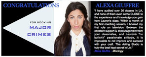 Congrats Alexa Giuffree for booking Major Crimes!!!