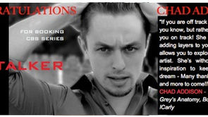 Congrats CHAD ADDISON for booking CBS series STALKER!
